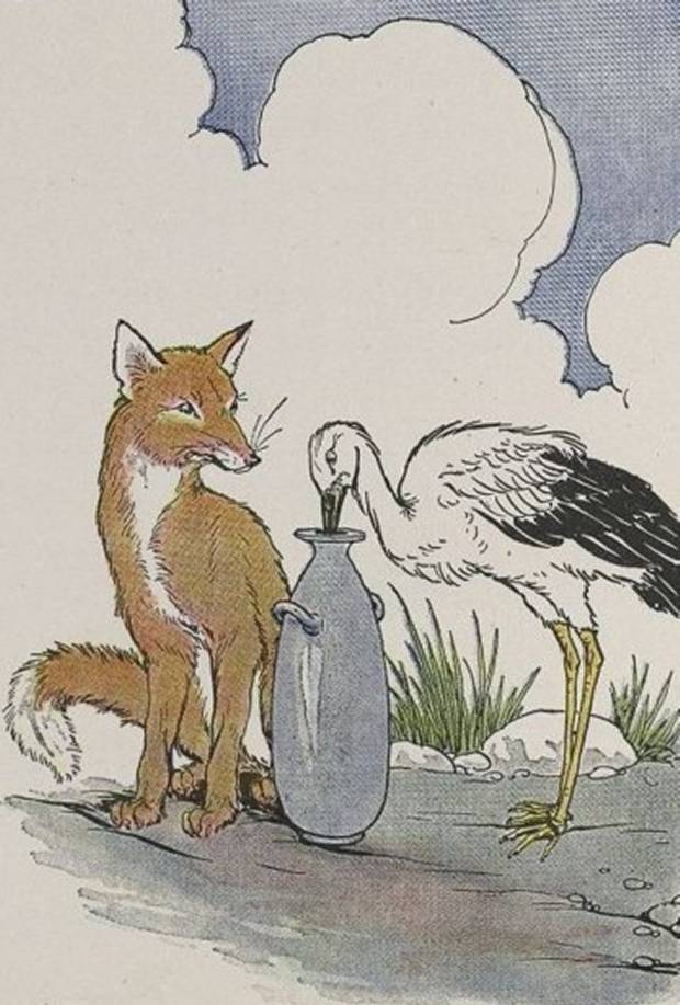Aesop's Fables - The Fox And The Stalk By Milo Winter