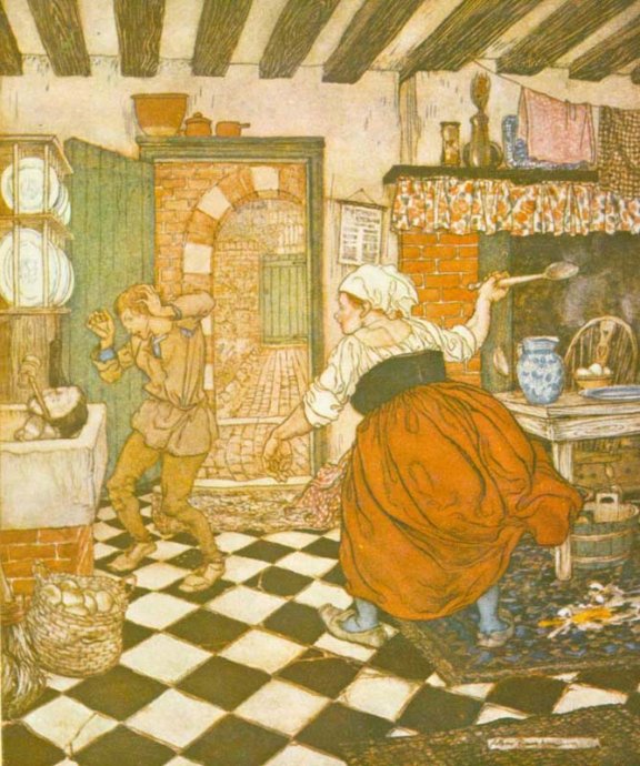 English Fairy Tale - Illustration For Mr Fox By Arthur Rackham