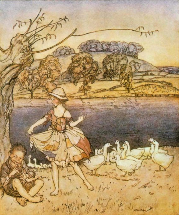 English Fairy Tale - Illustration For Tattercoats by Arthur Rackham