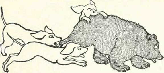 Russian Folk Tale - Illustration For The Bear And The Old Man's Daughters