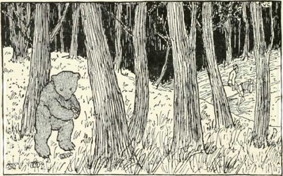 Russian Folk Tale - Illustration For The Bear And The Old Man's Daughters