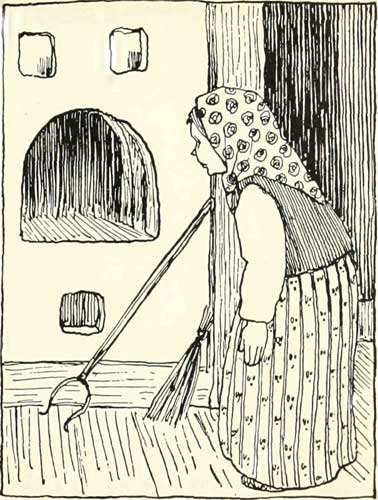 Russian Folk Tale - Illustration For The Cock And The Bean