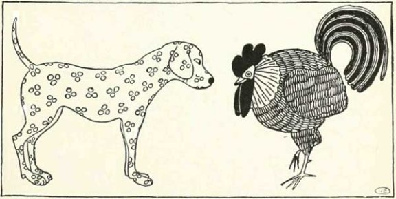 Russian Folk Tale - Illustration For The Dog And The Cock