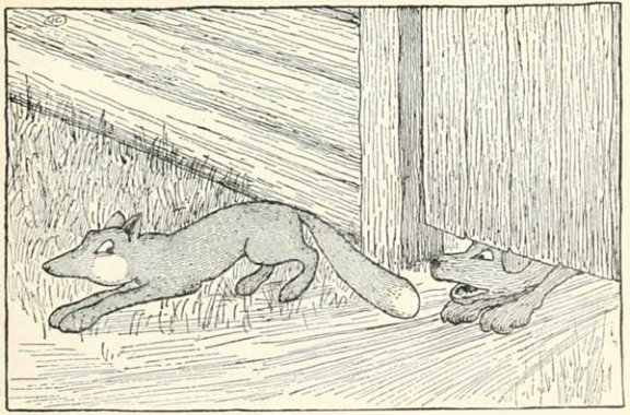 Russian Folk Tale - Illustration For The Fox And The Blackbird