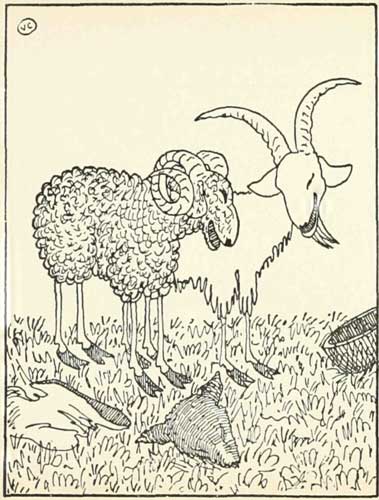 Russian Folk Tale - Illustration For The Goat And The Ram