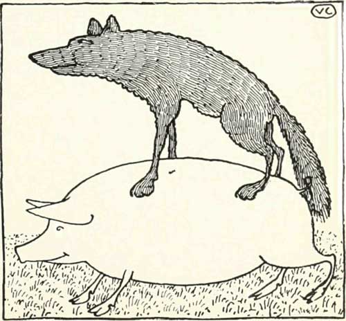Russian Folk Tale - Illustration For The Hungry Wolf