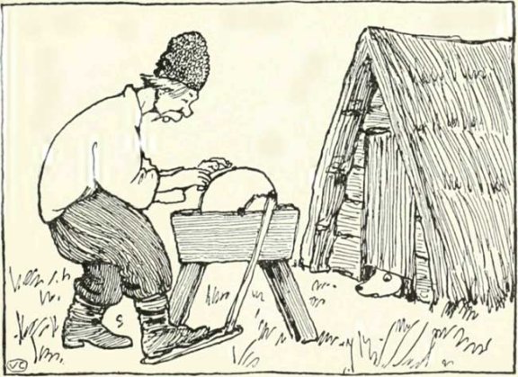 Russian Folk Tale - Illustration For The Straw Ox